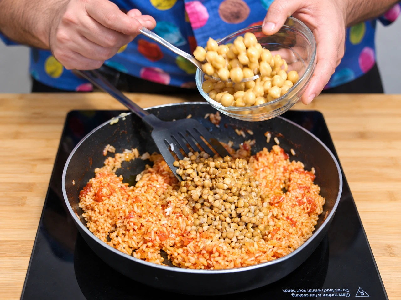 Paso 6 de Kushari de Egipto