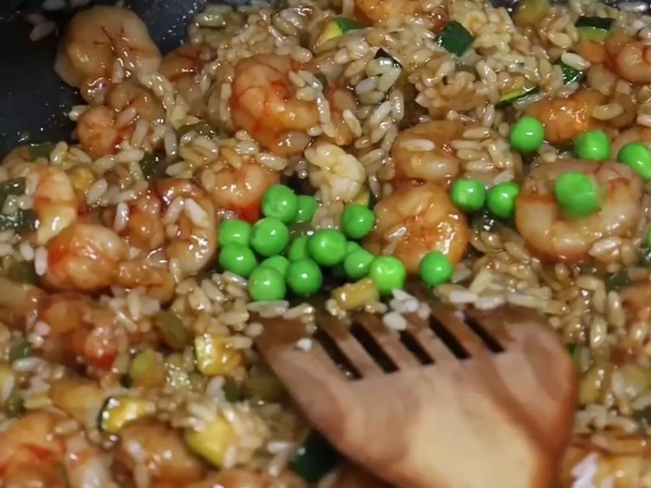 Paso 7 de Arroz con gambas