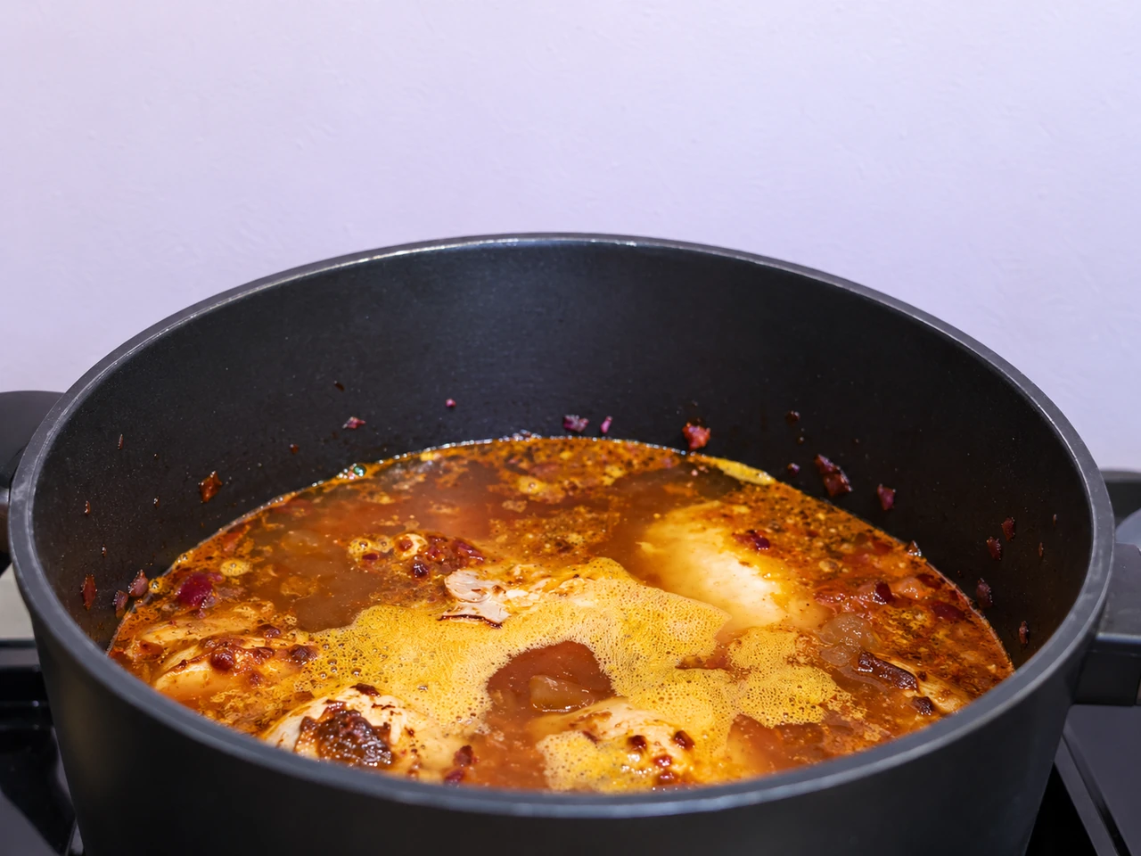 Paso 4 de Doro Wat con Injera