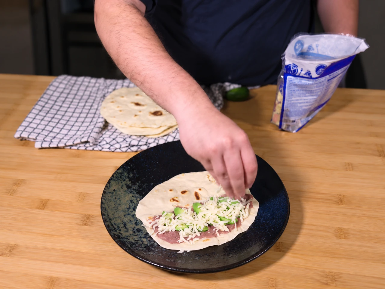 Paso 9 de Baleadas de Honduras