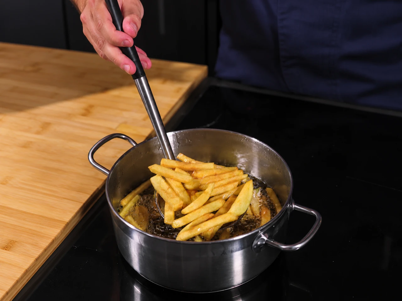 Paso 7 de Smažený Sýr con Patatas Fritas