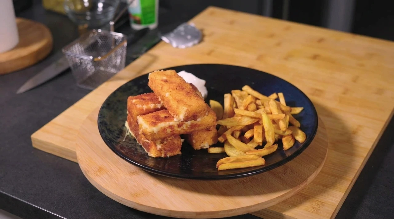 Smažený Sýr con Patatas Fritas