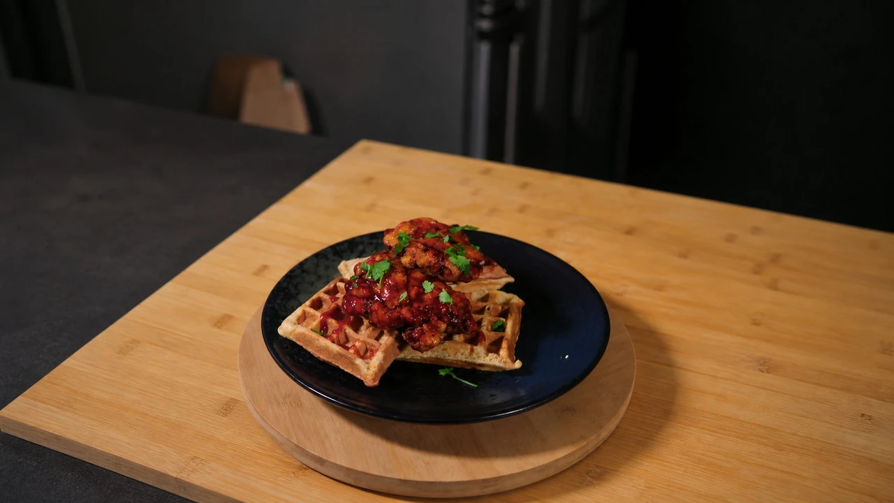 Chicken and waffles de USA