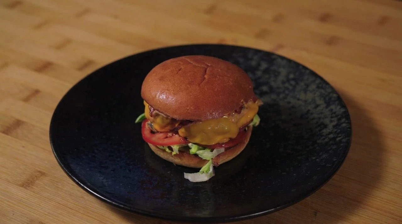 Hamburguesa con remolacha de Australia